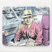 Mann in Seat 61 mousemat Mousepad (Vorne)
