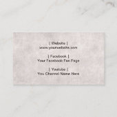 Mann in Sonnenbrille Retro Typografie Beruflich Visitenkarte (Rückseite)