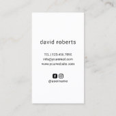 Mann in Sonnenbrillen Haar Stylist Barber Barbersh Visitenkarte (Rückseite)