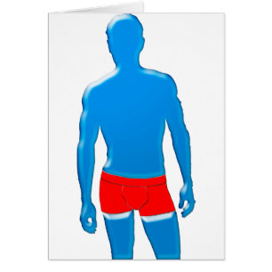 Mann in Unterwäsche