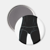 Mann in Unterwäsche Magnet (Vorderseite/Rückseite)