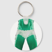 Mann in Unterwäsche Schlüsselanhänger (Vorderseite)