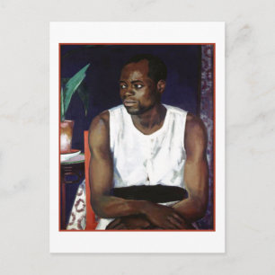 Mann in Weiß von Francis Cadell Postkarte