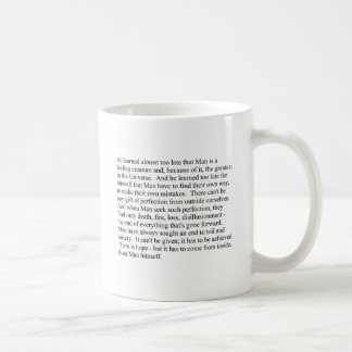 Mann ist eine Gefühlsgeschöpf-Tasse Kaffeetasse