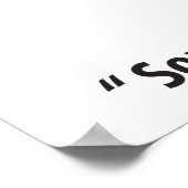 Mann jagen eine Frau, lustig Vintag Poster (Ecke)