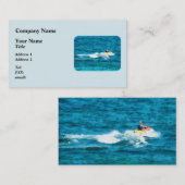 Mann-Jet-Skifahren Visitenkarte (Vorne/Hinten)