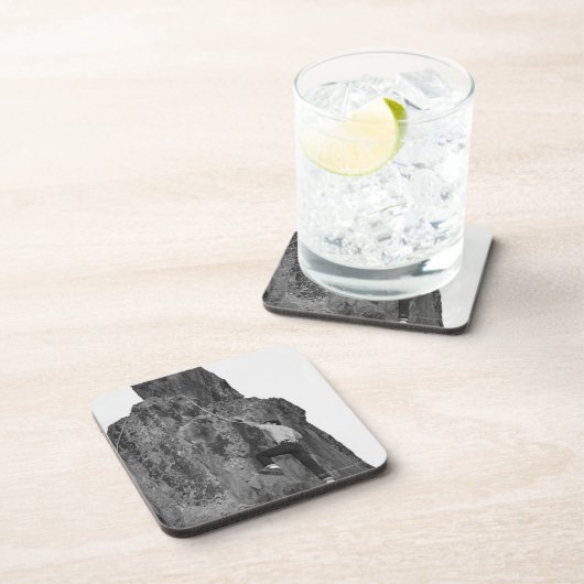 Mann-Klettern Untersetzer (Rechte Seite)