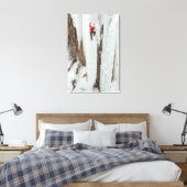 Mann klettert Eis, Colorado Leinwanddruck (Insitu (Schlafzimmer))