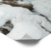 Mann klettert Eis, Colorado Poster (Ecke)