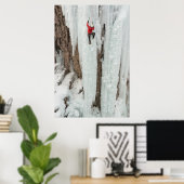 Mann klettert Eis, Colorado Poster (Heimbüro)