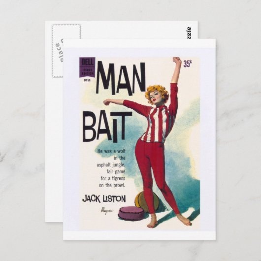 Mann Köder! Postkarte (Vorne/Hinten)