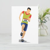 Mann-laufende Einladungen (Stehend Vorderseite)