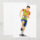 Mann-laufende Einladungen (Vorne/Hinten)