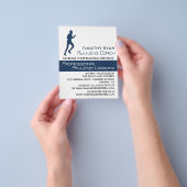 Mann läuft, Athletik Lektion Werbung Flyer (Gruppe)