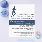 Mann läuft, Athletik Lektion Werbung Flyer (Einzeln)
