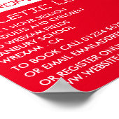 Mann läuft, Athletik Lektion Werbung Poster (Ecke)