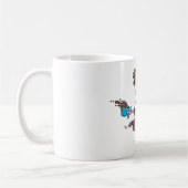 Mann läuft mit Kaffee Kaffeetasse (Links)