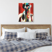 Mann Leinwanddruck (Insitu (Schlafzimmer))