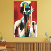 Mann Leinwanddruck (Insitu (Wohnzimmer))