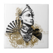 Mann Löwen Maasai Fliese (Vorderseite)