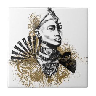 Mann Löwen Maasai Fliese