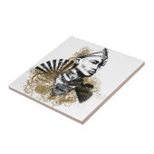 Mann Löwen Maasai Fliese (Seite)