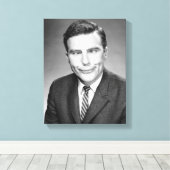 Mann macht das Gesicht Leinwanddruck (Insitu (Holzboden))