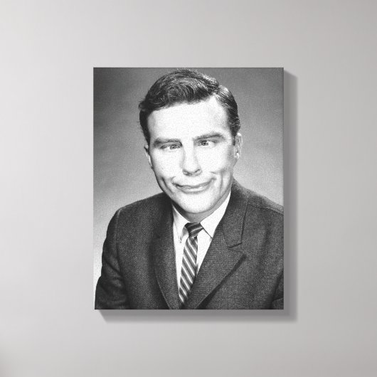 Mann macht das Gesicht Leinwanddruck (Vorderseite)