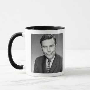 Mann macht Gesicht Tasse