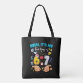 Mann, mein erster Tag nach den Ferien Tasche (Rückseite)