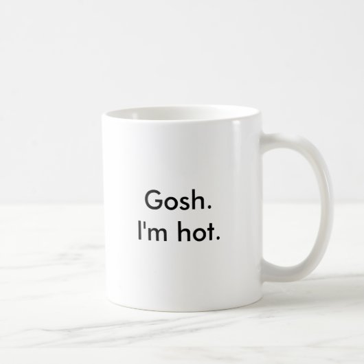 Mann. Mir ist heiß Kaffeetasse (Rechts)