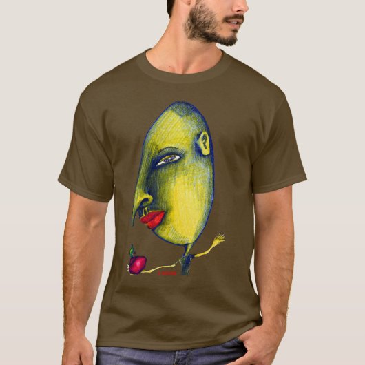 Mann mit Apple T-Shirt (Vorderseite)