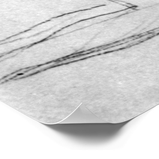 Mann mit ausgestreckten Armen von Gustav Klimt Poster (Ecke)