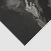 Mann mit Bärenschwur Seidenpapier (Ausschnitt)