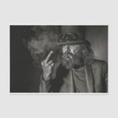 Mann mit Bärenschwur Seidenpapier (Vorderseite)