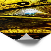 Mann mit Bart und Brille | AI Art Poster (Ecke)