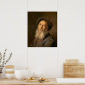 Mann mit Beret - Jan Lievens Fine Art Poster (Küche)