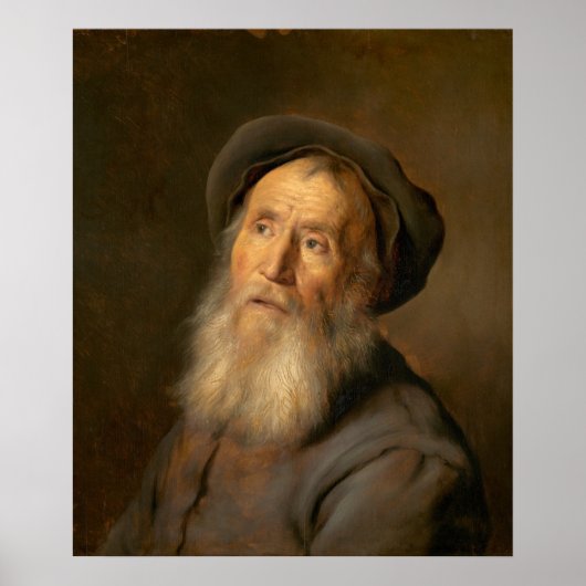 Mann mit Beret - Jan Lievens Fine Art Poster (Vorne)