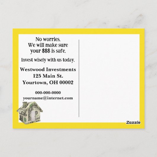 Mann mit Besorgnis Zeichnend Gesicht an der Wall S Postkarte (Rückseite)