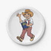 Mann mit Bibel Pappteller (Vorderseite)