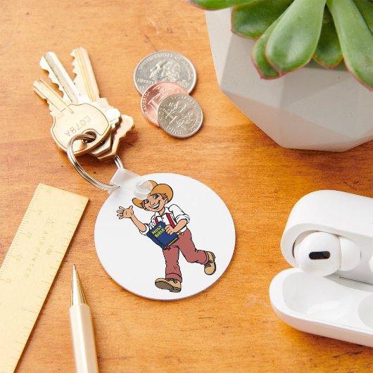 Mann mit Bibel Schlüsselanhänger