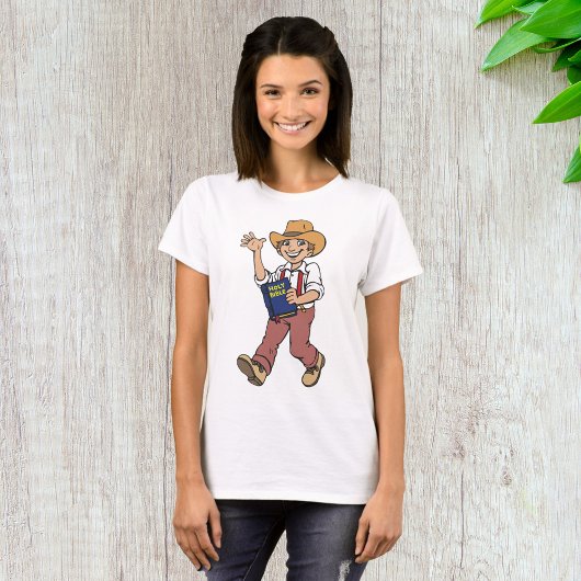 Mann mit Bibel T-Shirt