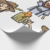 Mann mit Bier Geschenkpapier (Ecke)