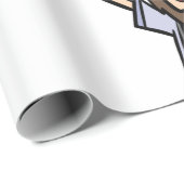 Mann mit Bier Geschenkpapier (Rolleneckpunkt)