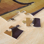 Mann mit blauem Handtuch, Puzzle (Seite)