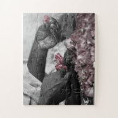 Mann mit Blume Puzzle (Vertikal)