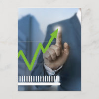 Mann mit Börsenkurs Touchscreen-Konzept