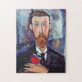 Mann mit dem Wine Jigsaw Puzzle (Vertikal)
