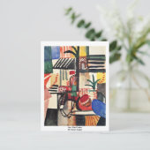 Mann mit Donkey von Macke August Postkarte (Stehend Vorderseite)