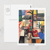 Mann mit Donkey von Macke August Postkarte (Vorne/Hinten)